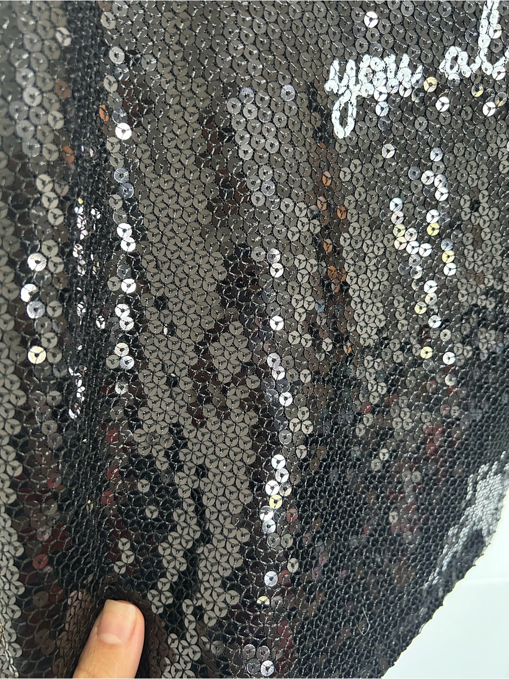 Black Sequin Tank Top - Picture 3 of 3